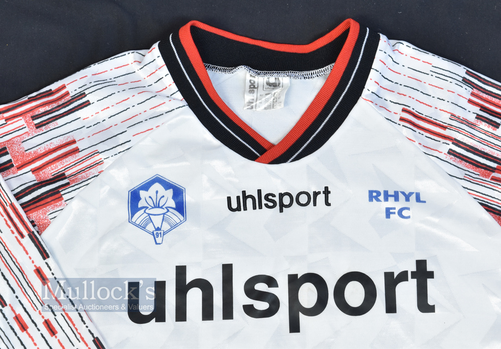 Mullock's Auctions - Circa 1990s Rhyl FC Home Football Shirt Uhlsport...