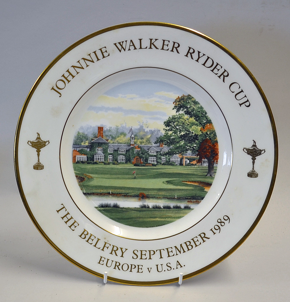 Mullock's Auctions - 1989 Johnnie Walker Ryder Cup Wedgwood Chine Plate...