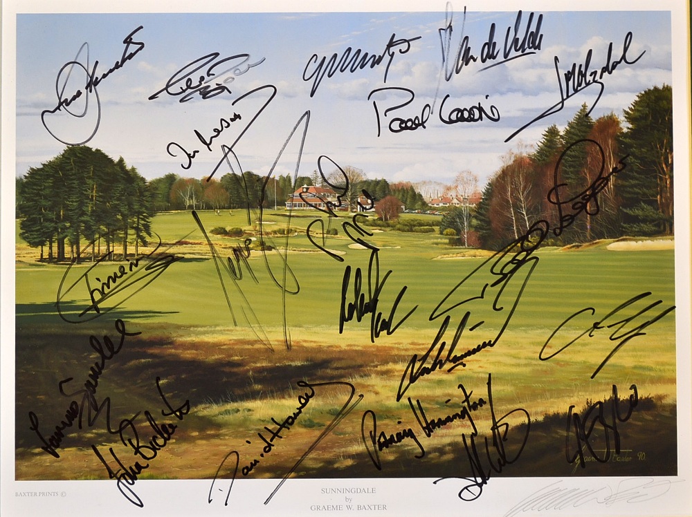 Mullock's Auctions - Sunningdale Golf Course colour print ...