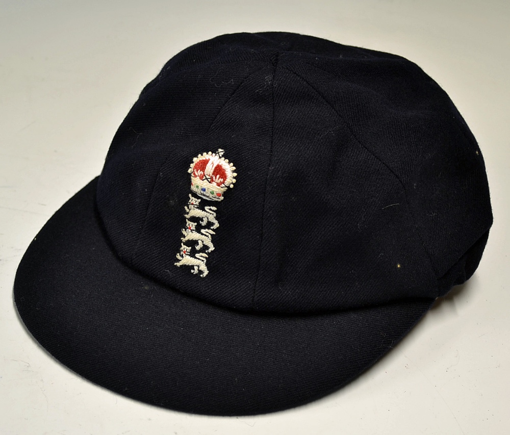 Mullock's Auctions - Geoffrey Boycott England Cricket Cap blue with the...