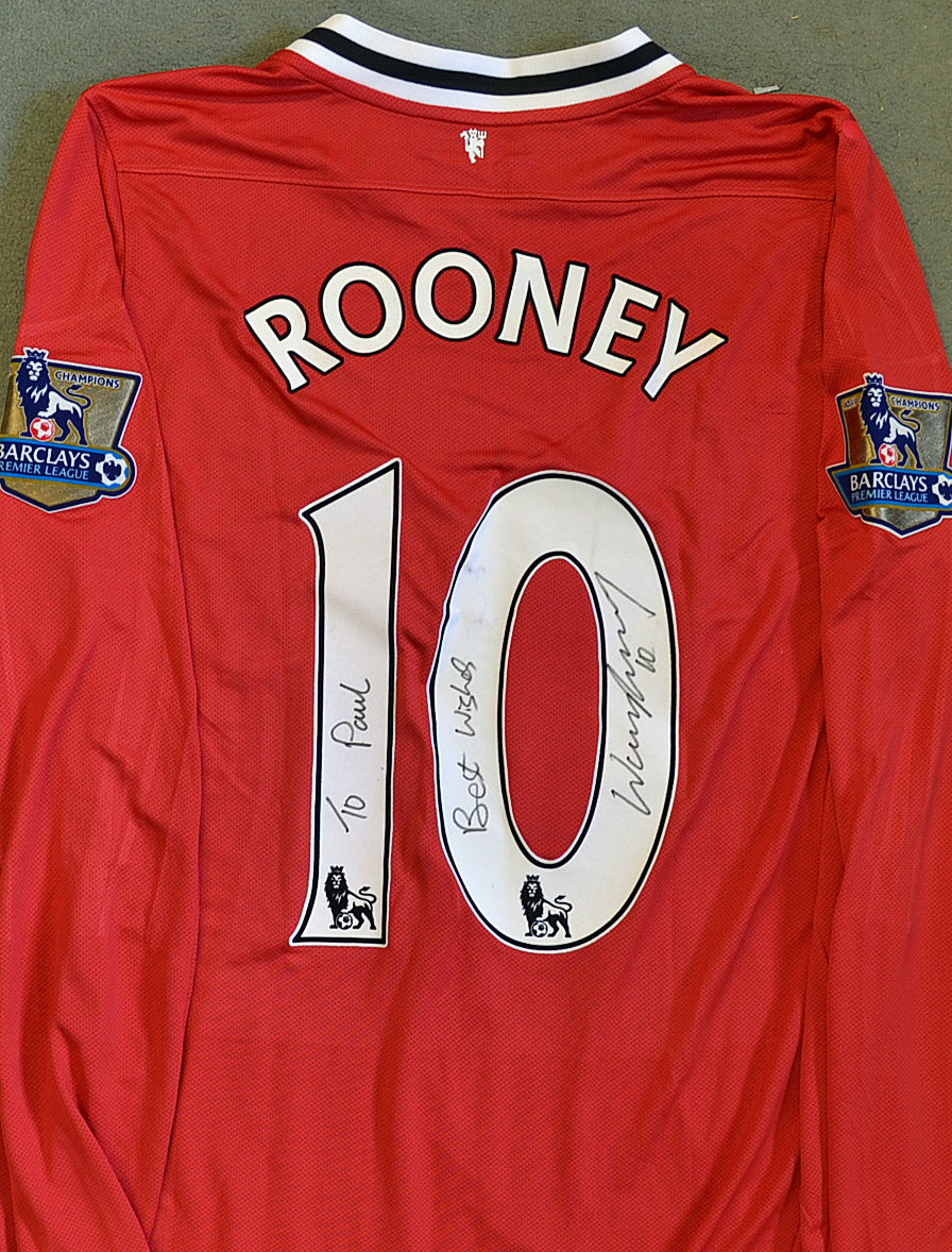 signed rooney shirt